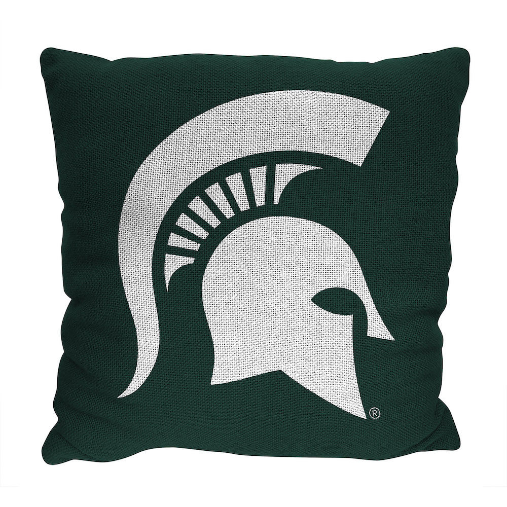 Michigan State Spartans Double Sided INVERT Woven Pillow