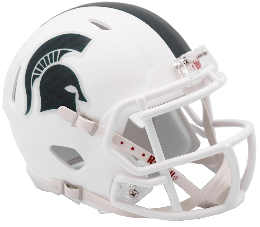 Michigan State Spartans NCAA Mini SPEED Helmet by Riddell - WHITE