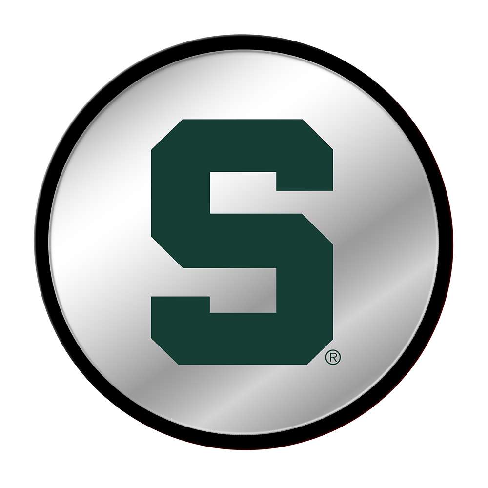 Michigan State Spartans Modern Disc Mirrored Wall Sign