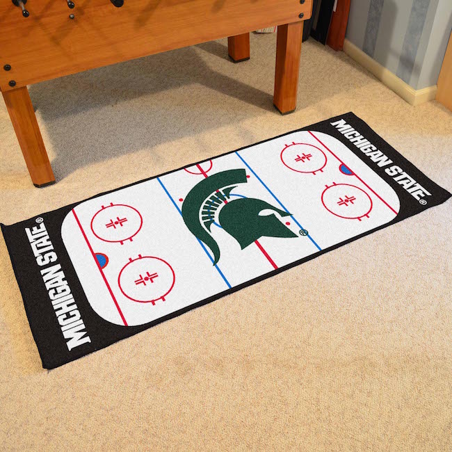 Michigan State Spartans 30 x 72 Hockey Rink Carpet Runner