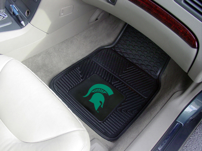 Michigan State Spartans Car Floor Mats 18 x 27 Heavy Duty Vinyl Pair