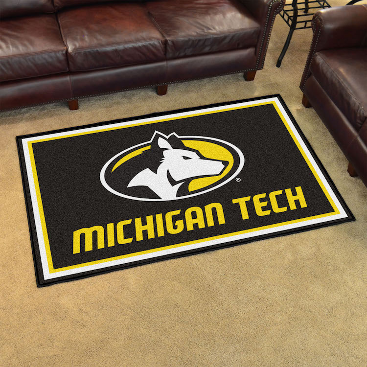Michigan Tech Huskies 4x6 Area Rug