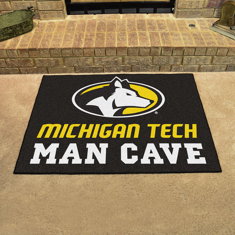 Michigan Tech Huskies ALL STAR 34 x 45 MAN CAVE Floor Mat