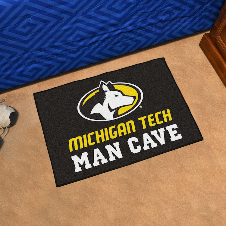 Michigan Tech Huskies MAN CAVE 20 x 30 STARTER Floor Mat
