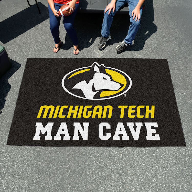 Michigan Tech Huskies UTILI-MAT 60 x 96 MAN CAVE Rug