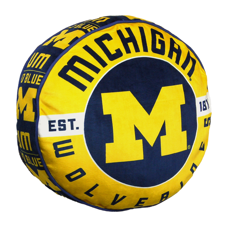 Michigan Wolverines Travel Cloud Pillow - 15 inch