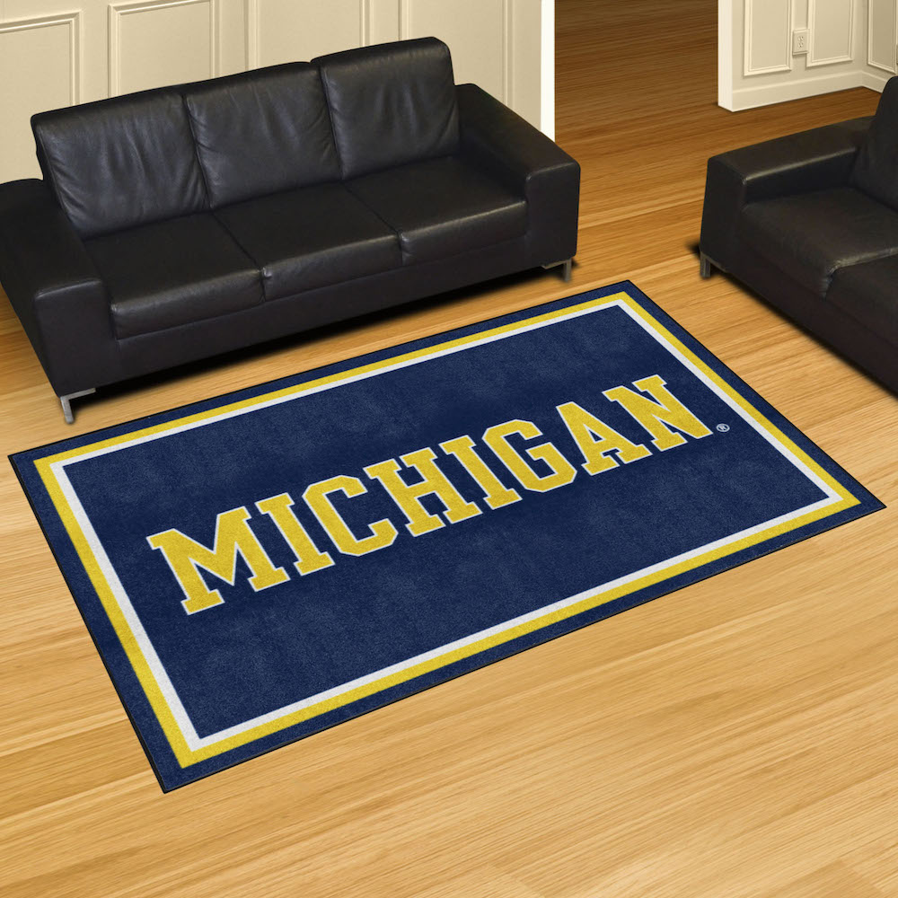 Michigan Wolverines 5x8 Area Rug - 2nd Logo