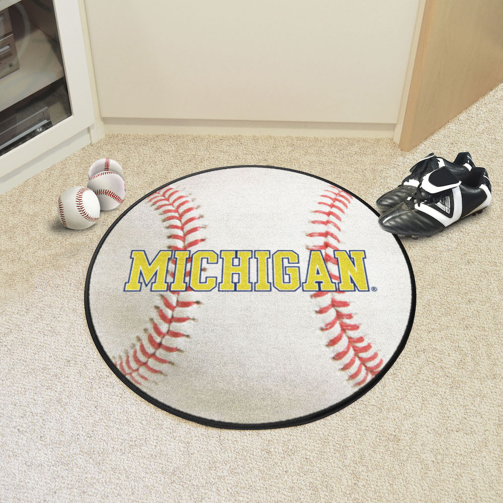 Michigan Wolverines BASEBALL Mat - 2nd Logo