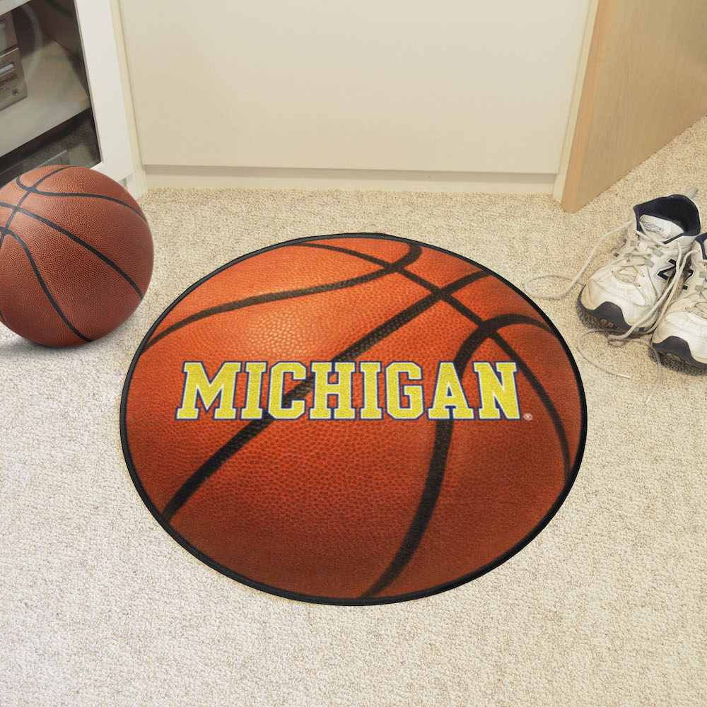 Michigan Wolverines BASKETBALL Mat - 2nd Logo