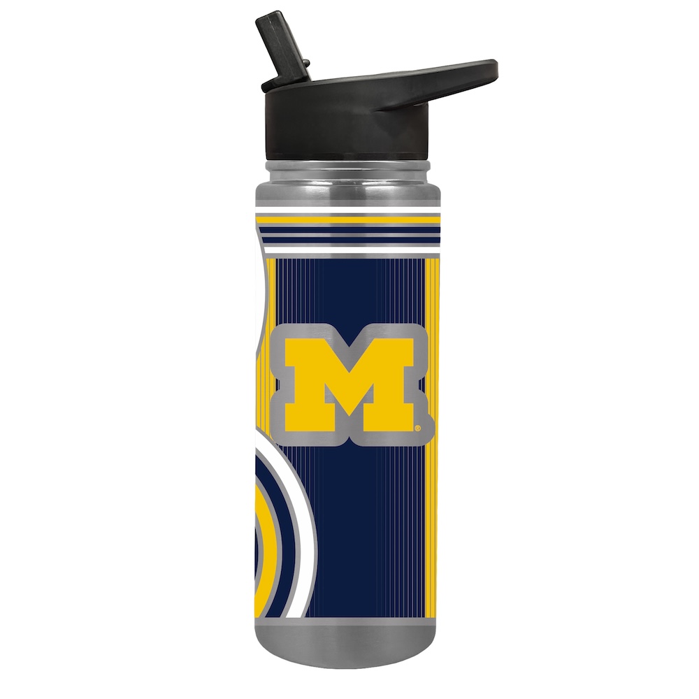 Michigan Wolverines COOL VIBES 24 oz Thirst Hydration Water Bottle