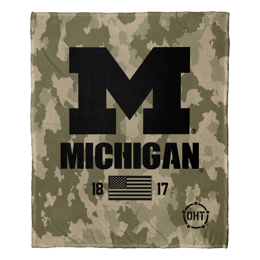 Michigan Wolverines OHT Special OPS Silk Touch Throw Blanket