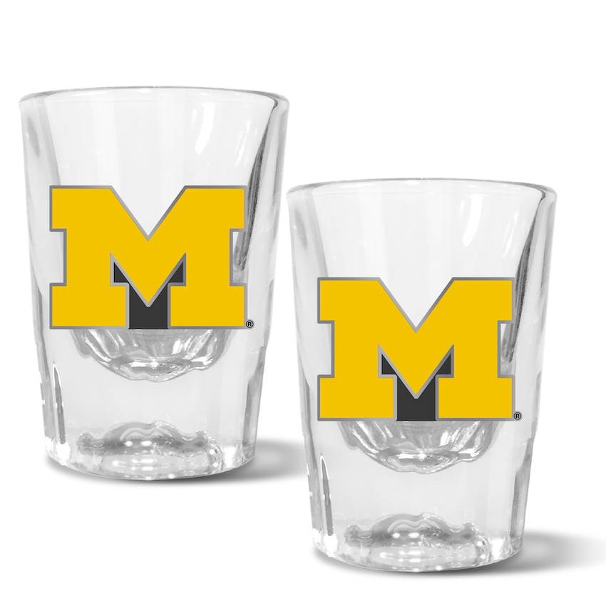 Michigan Wolverines 2pc Prism Shot Set