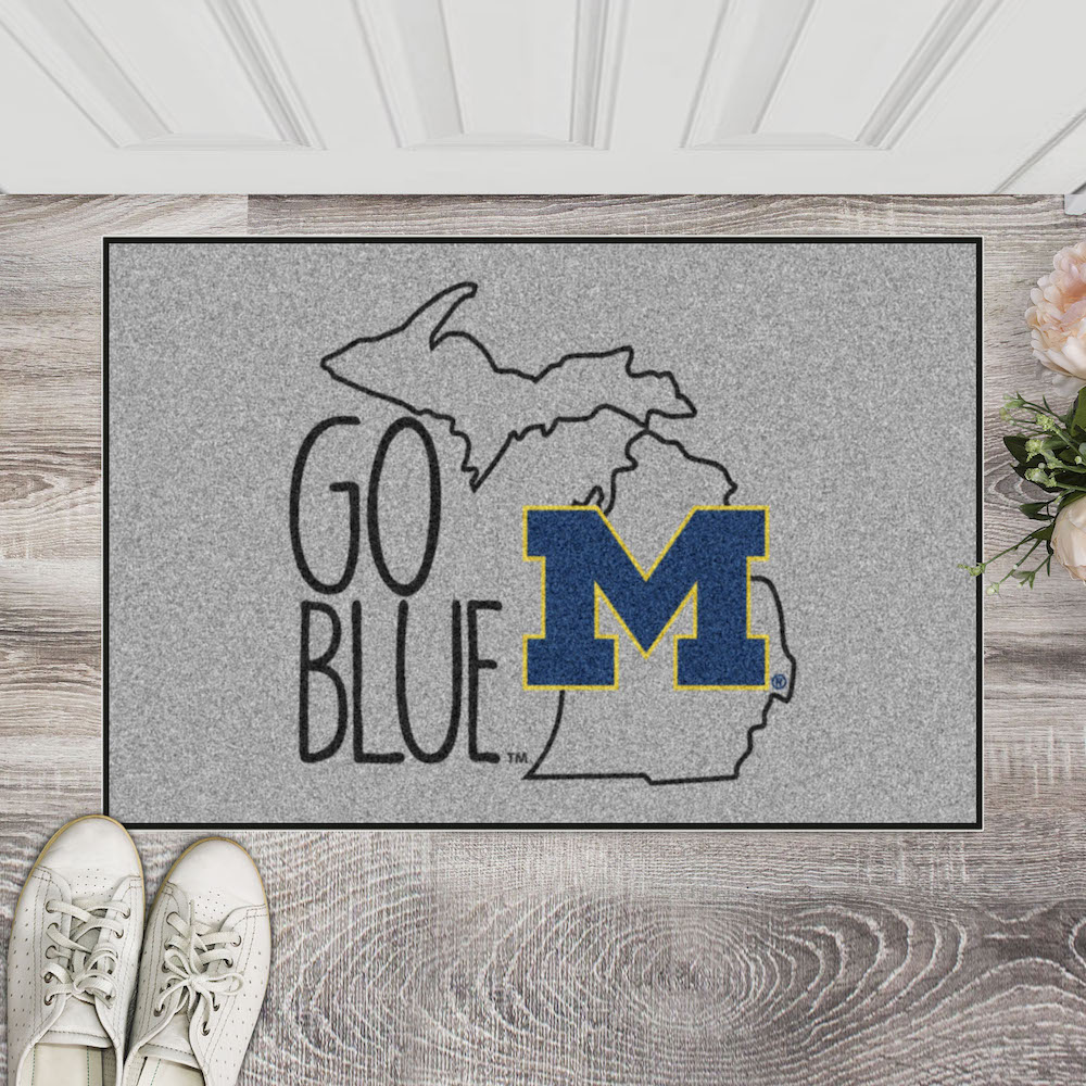 Michigan Wolverines SOUTHERN STYLE 20 x 30 STARTER Floor Mat