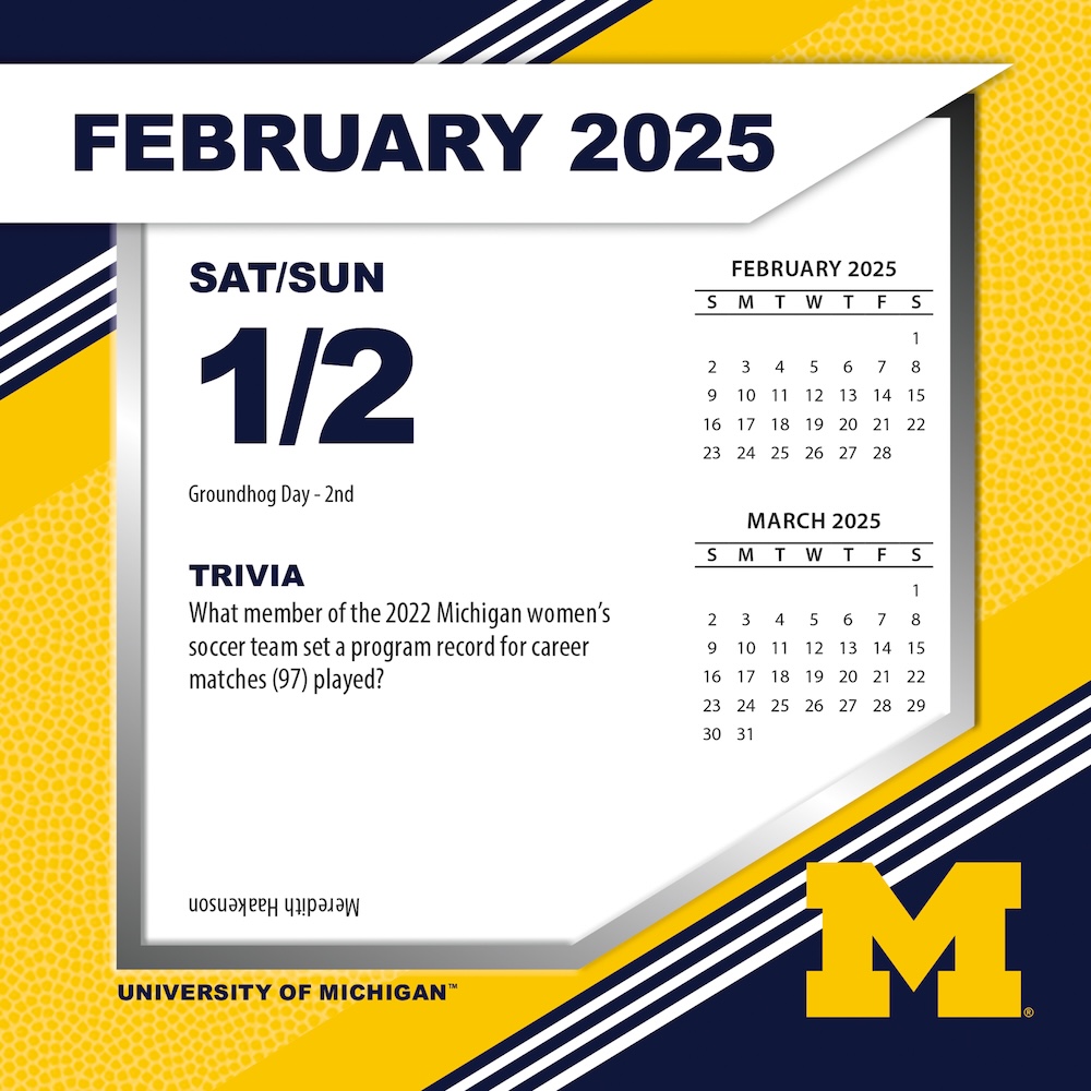 Michigan Wolverines 2025 NCAA Page-A-Day Box Calendar