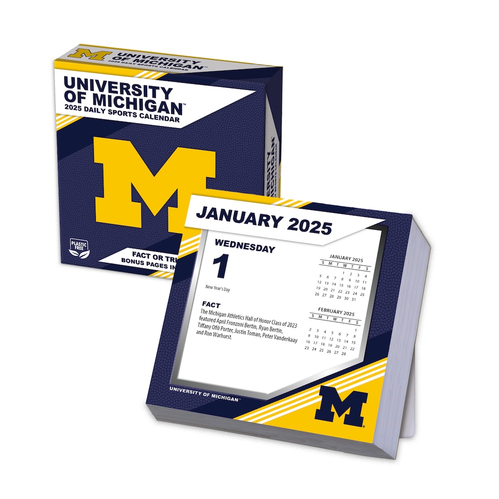 Michigan Wolverines 2025 NCAA Page-A-Day Box Calendar