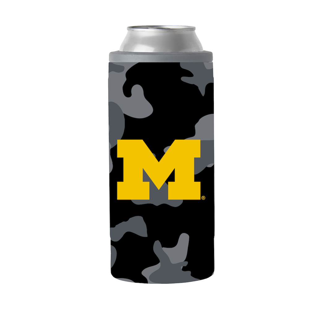 Michigan Wolverines Camo Swagger 12 oz. Slim Can Coolie