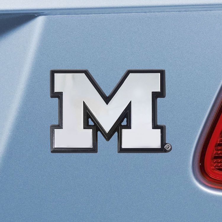 Michigan Wolverines Metal Auto Emblem