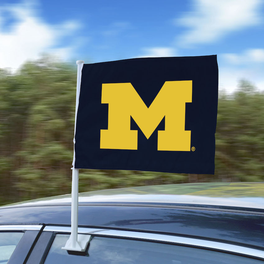 Michigan Wolverines Car Flag