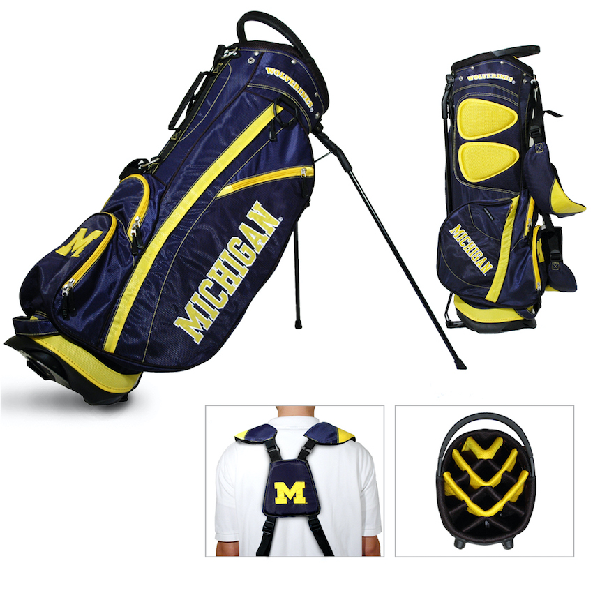 Michigan Wolverines Fairway Carry Stand Golf Bag