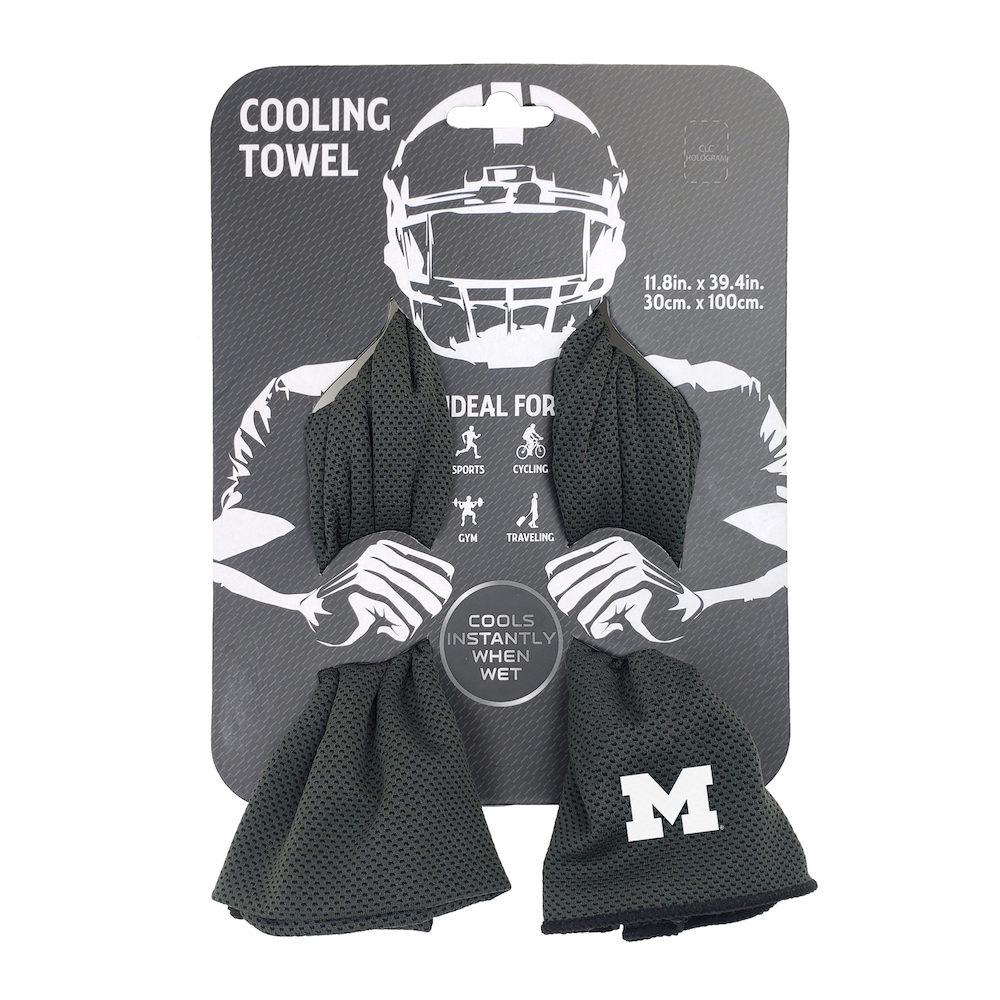 Michigan Wolverines Cooling Towel 12x40