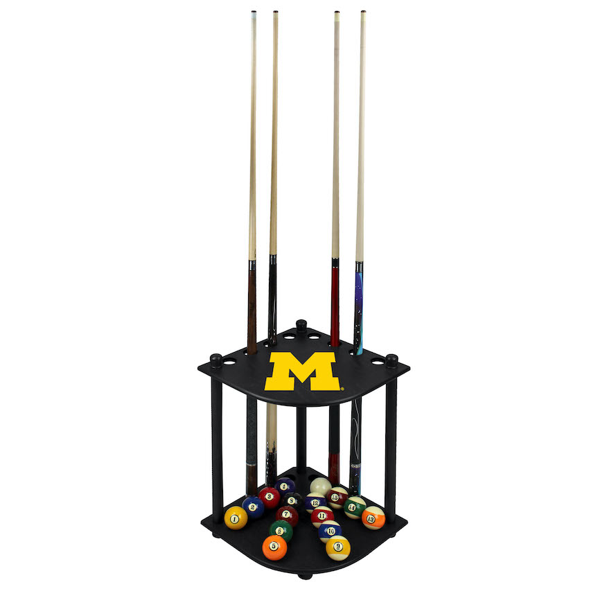 Michigan Wolverines Corner Cue Rack