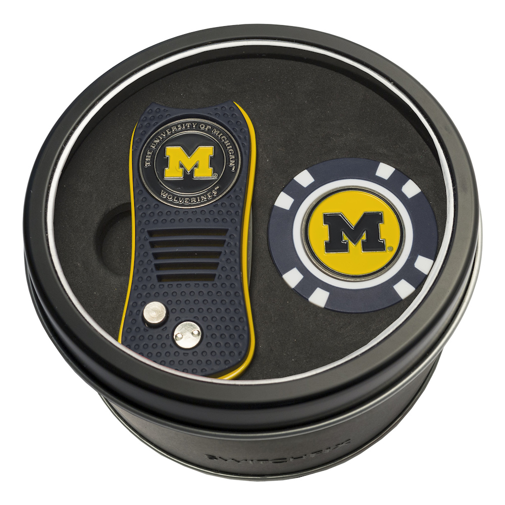 Michigan Wolverines Switchblade Divot Tool and Golf Chip Gift Pack