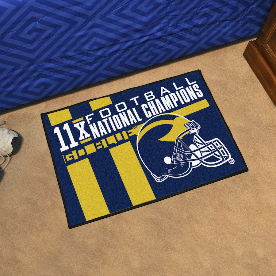 Michigan Wolverines 20 x 30 DYNASTY Starter Floor Mat