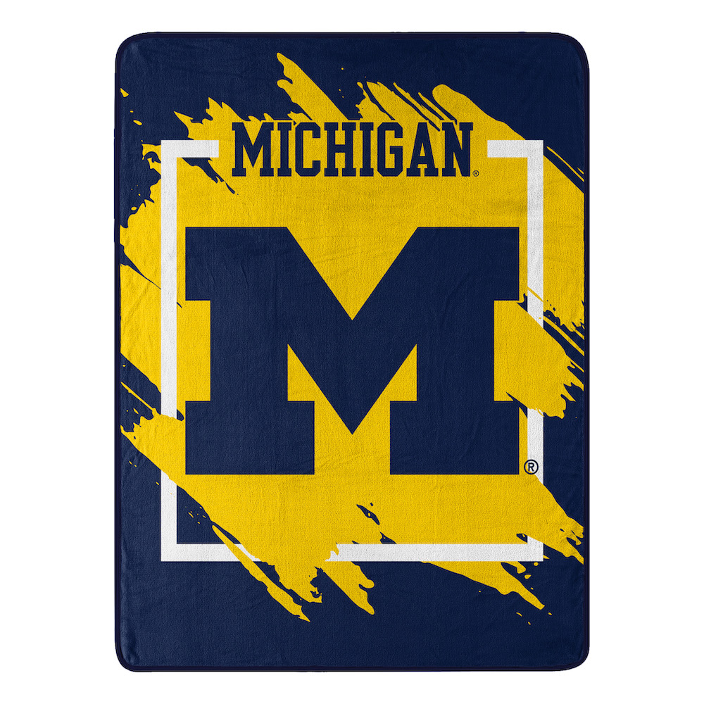 Michigan Wolverines Micro Raschel 50 x 60 Team Blanket