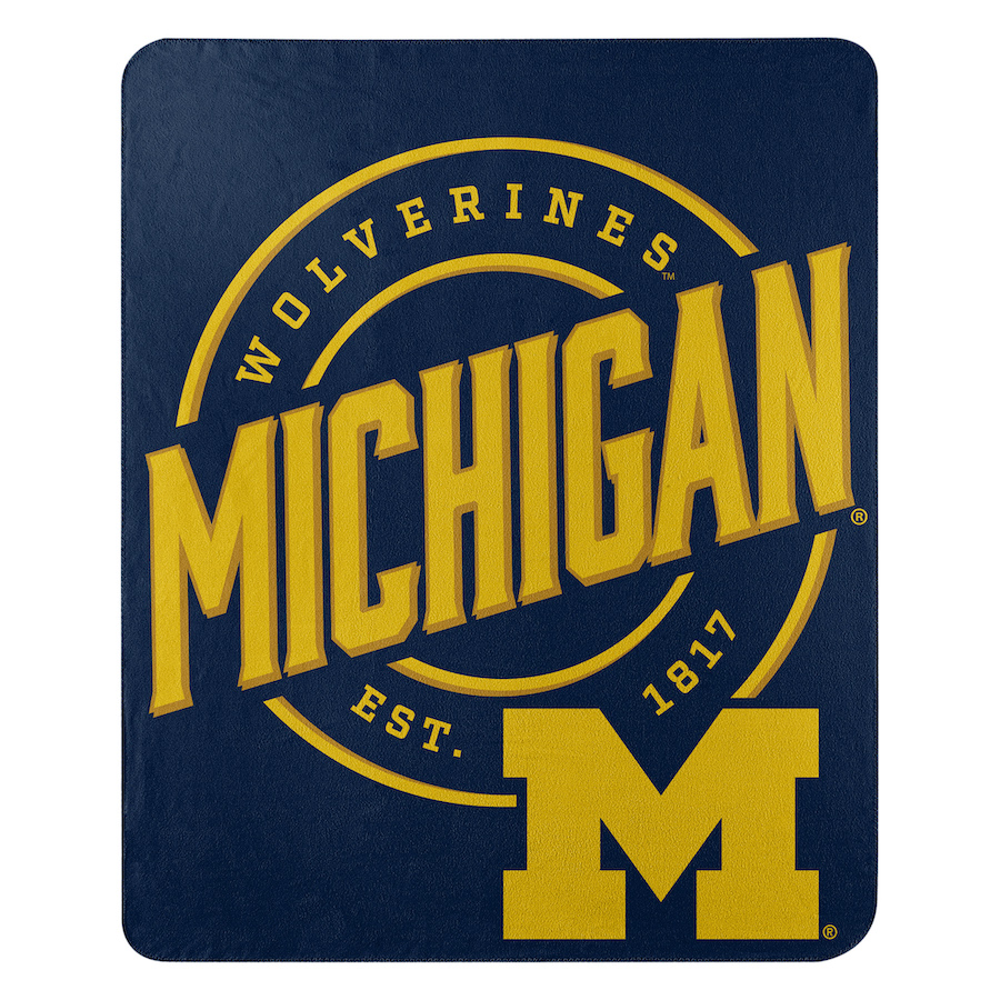 Michigan Wolverines Fleece Throw Blanket 50 x 60