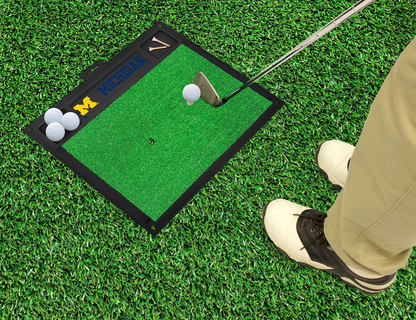 Michigan Wolverines Golf Hitting Mat