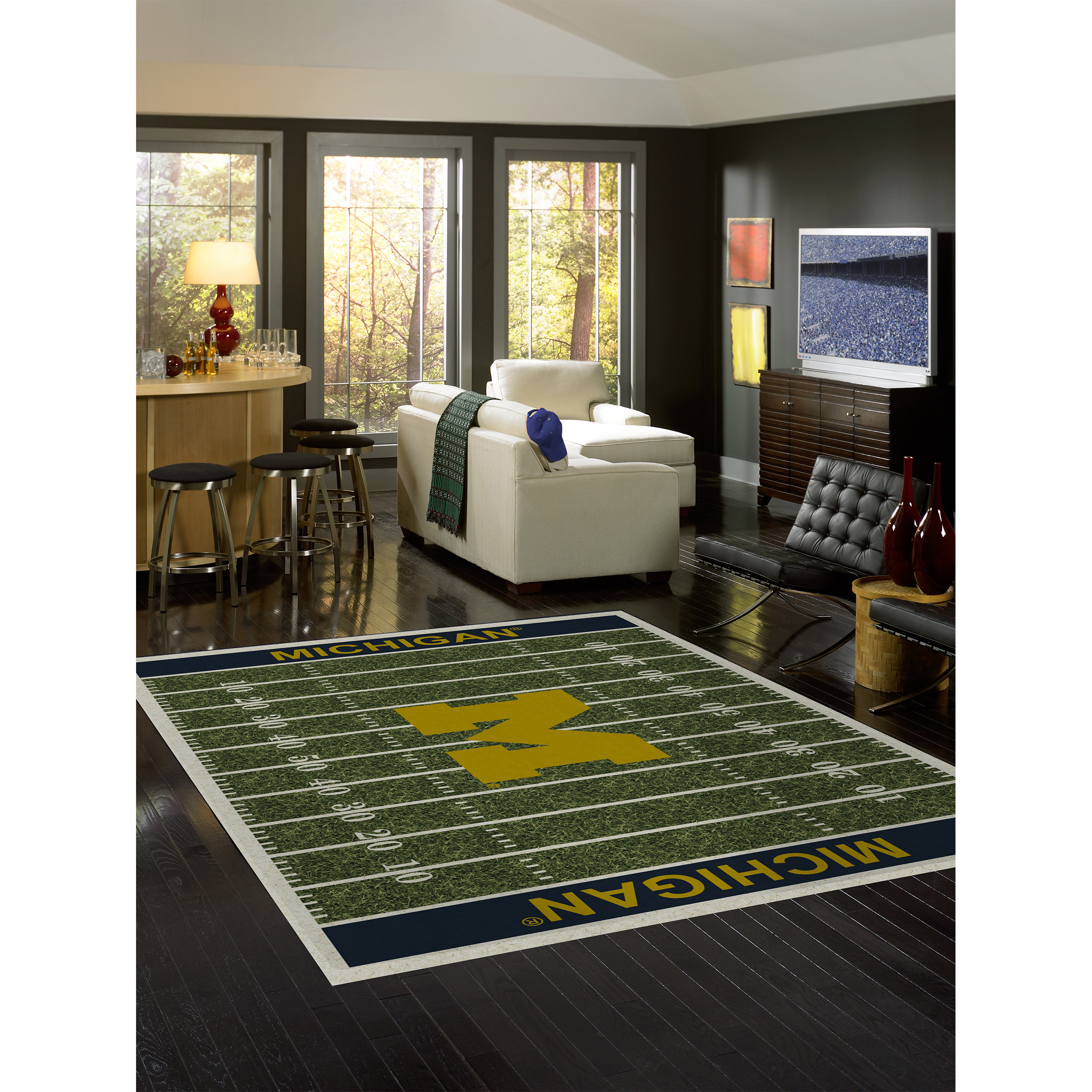 Michigan Wolverines 6 X 8 HOMEFIELD Rug