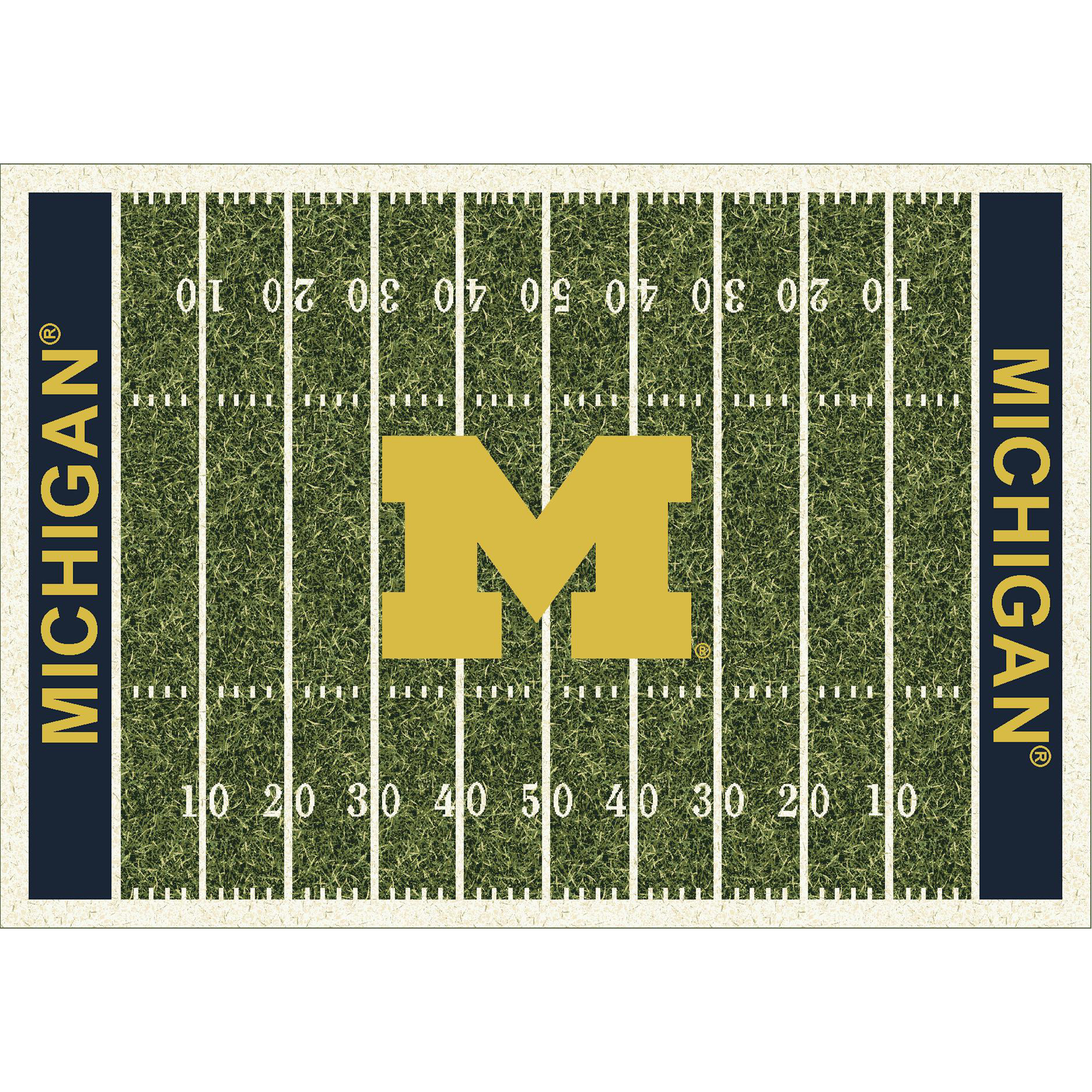 Michigan Wolverines 8 X 11 HOMEFIELD Rug