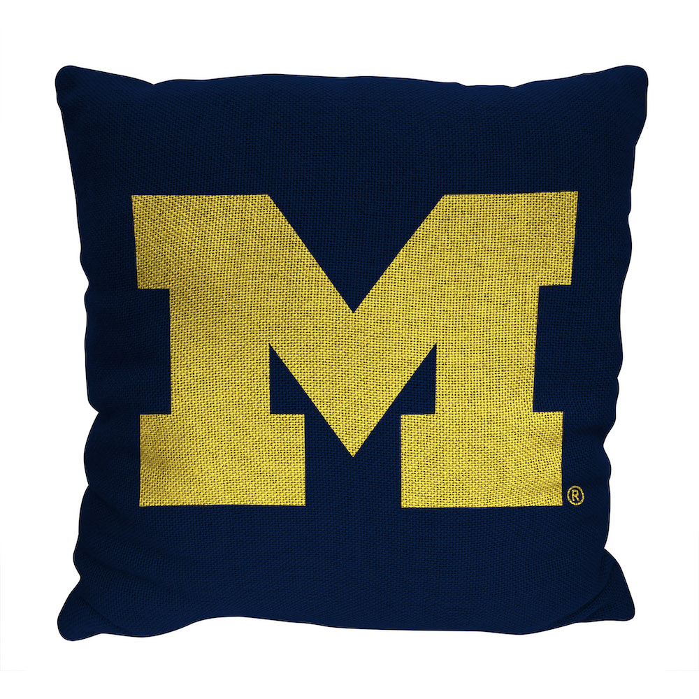 Michigan Wolverines Double Sided INVERT Woven Pillow