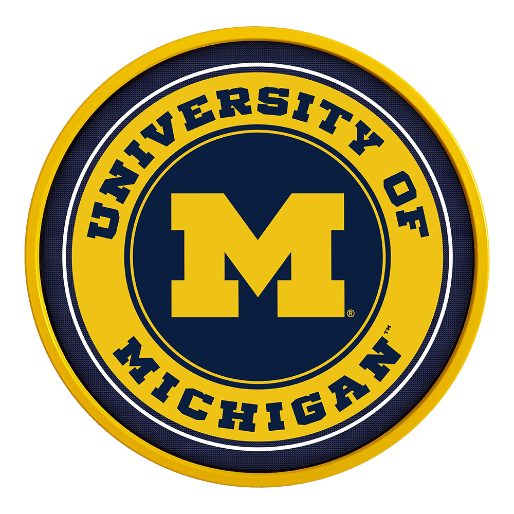 Michigan Wolverines Modern Disc Wall Sign