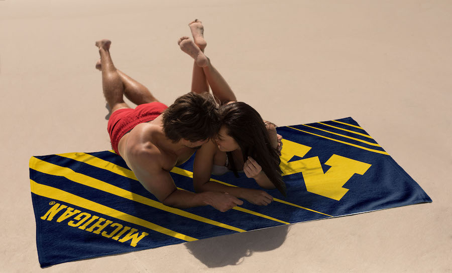 Michigan Wolverines Oversized Beach Towel and Mat