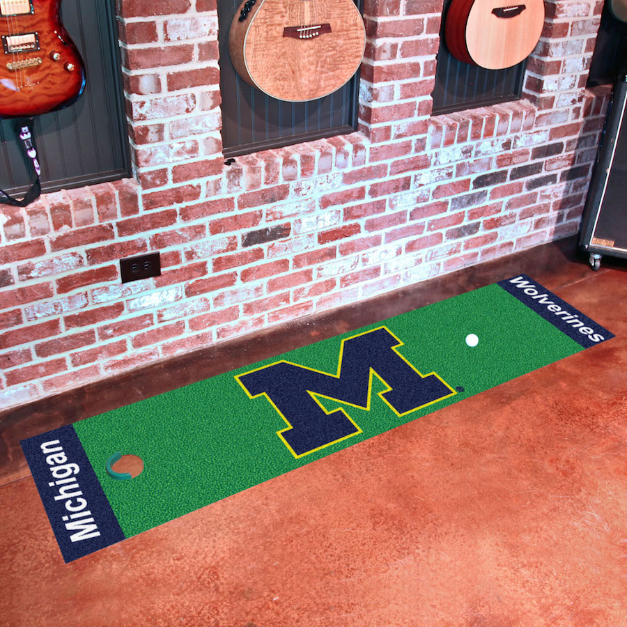 Michigan Wolverines Putting Green Mat 18 x 72