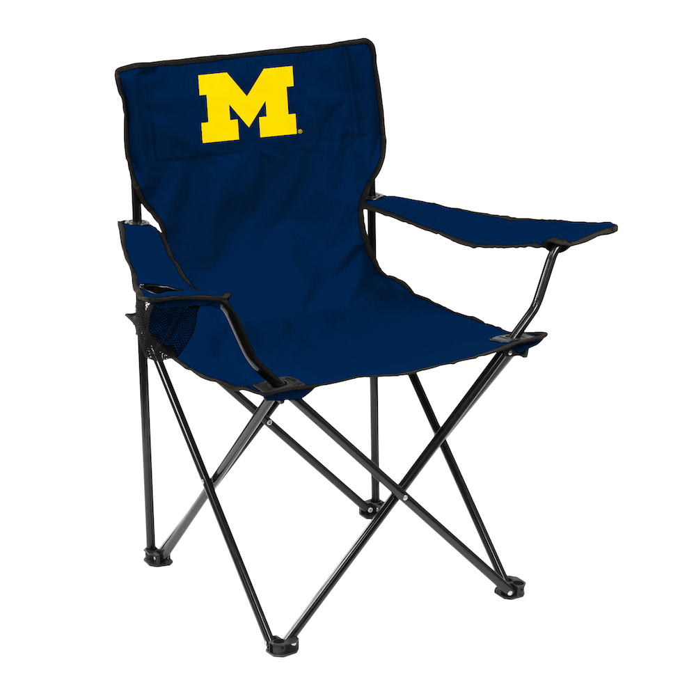 Michigan Wolverines QUAD style logo folding camp chair