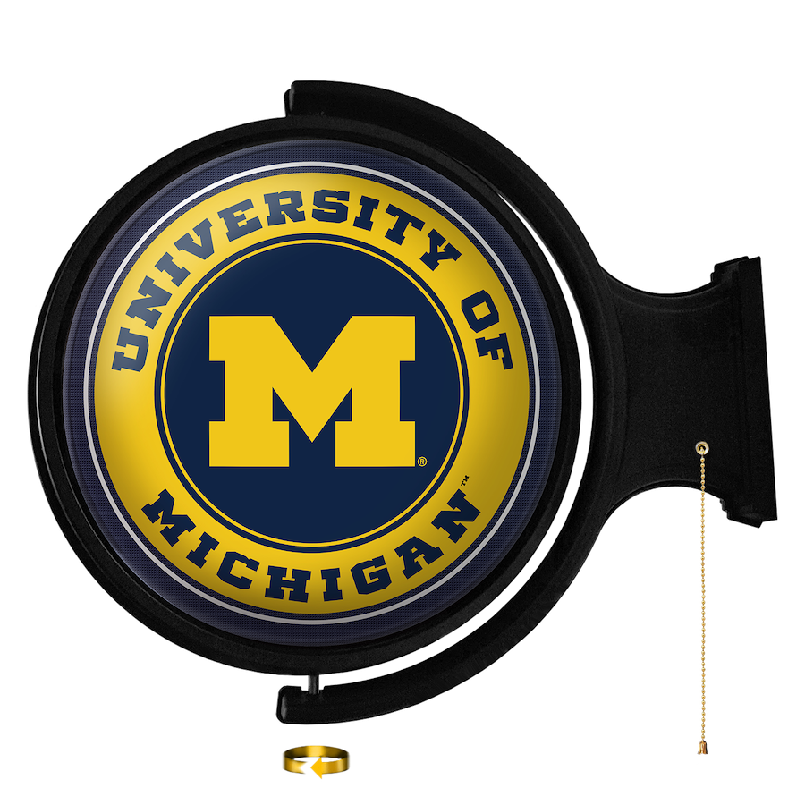 Michigan Wolverines LED Rotating Wall Sign