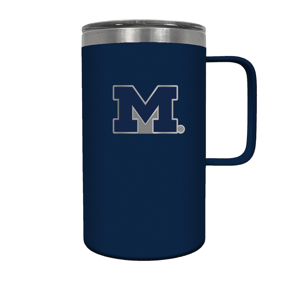 Michigan Wolverines 18 oz HUSTLE Travel Mug - Team Color