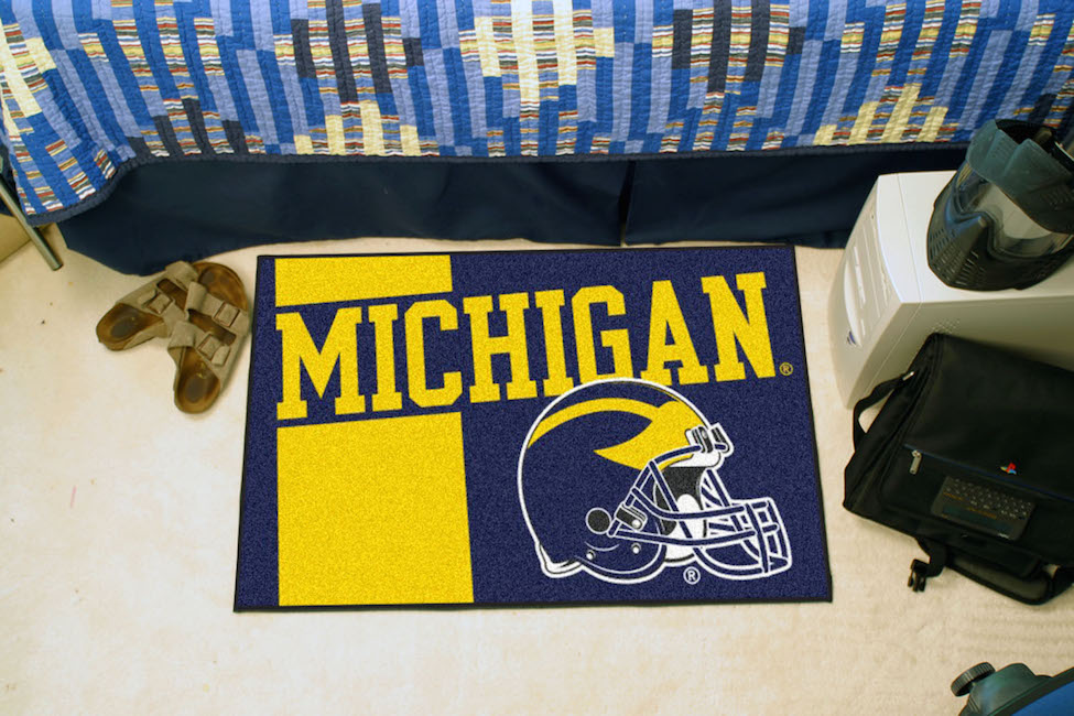 Michigan Wolverines 20 x 30 Uniform STARTER Floor Mat