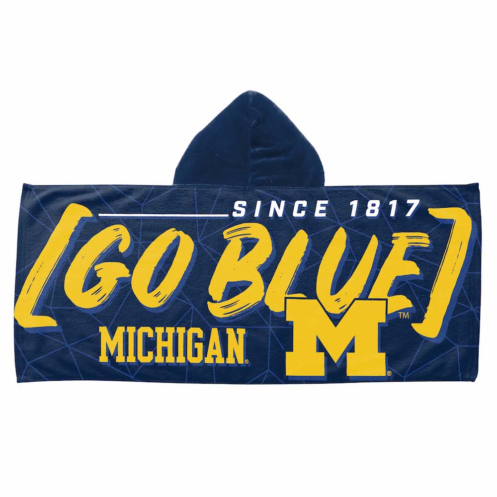 Michigan Wolverines Youth Hooded Beach Towel