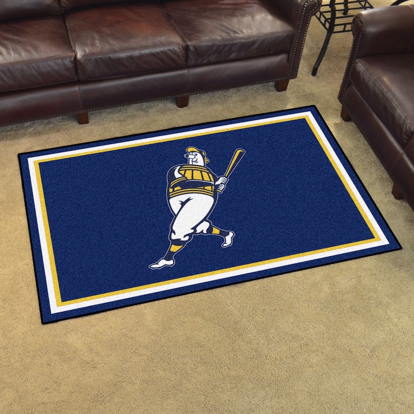 Milwaukee BERNIE BREWER 4x6 Area Rug