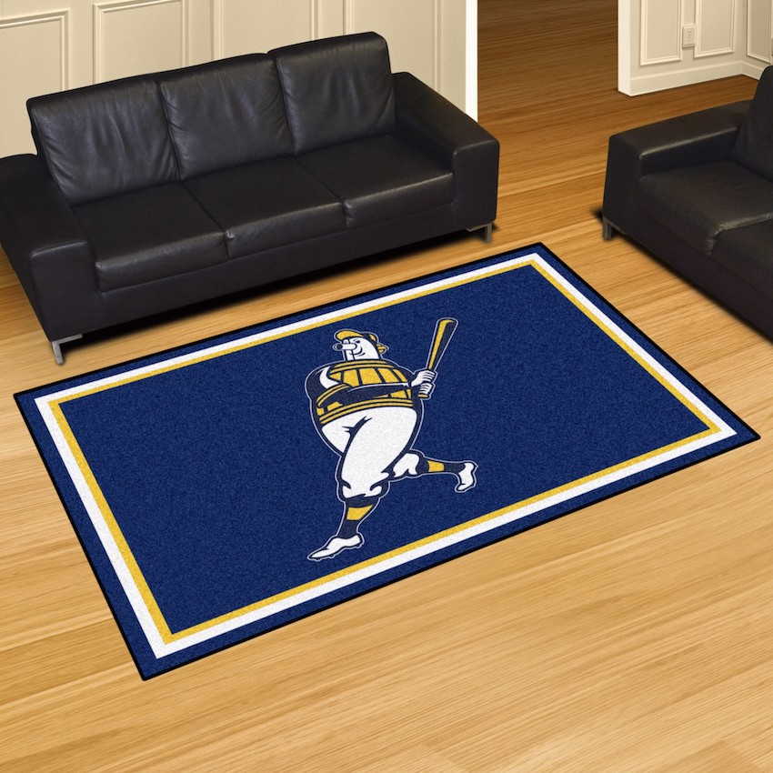 Milwaukee BERNIE BREWER 5x8 Area Rug