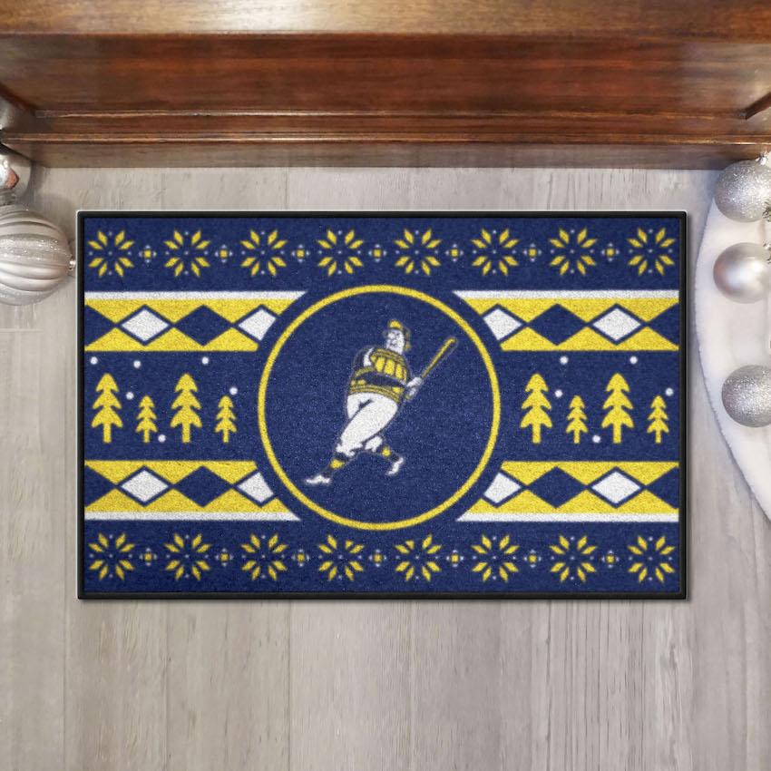 Milwaukee BERNIE BREWER HOLIDAY SWEATER 20 x 30 STARTER Floor Mat