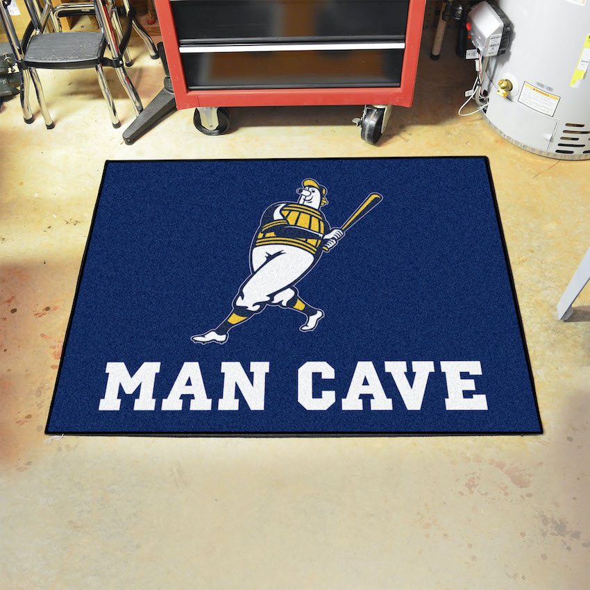 Milwaukee BERNIE BREWER MAN CAVE TAILGATER 60 x 72 Rug