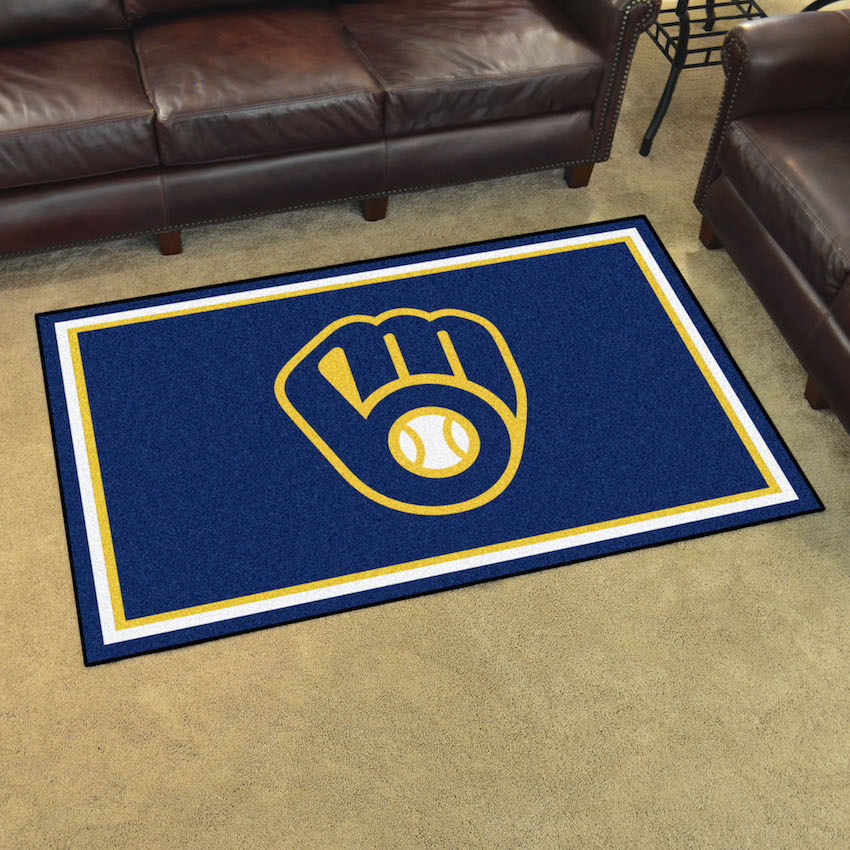 Milwaukee Brewers 4x6 Area Rug