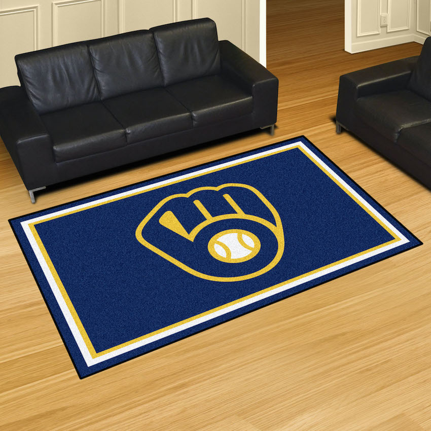 Milwaukee Brewers 5x8 Area Rug