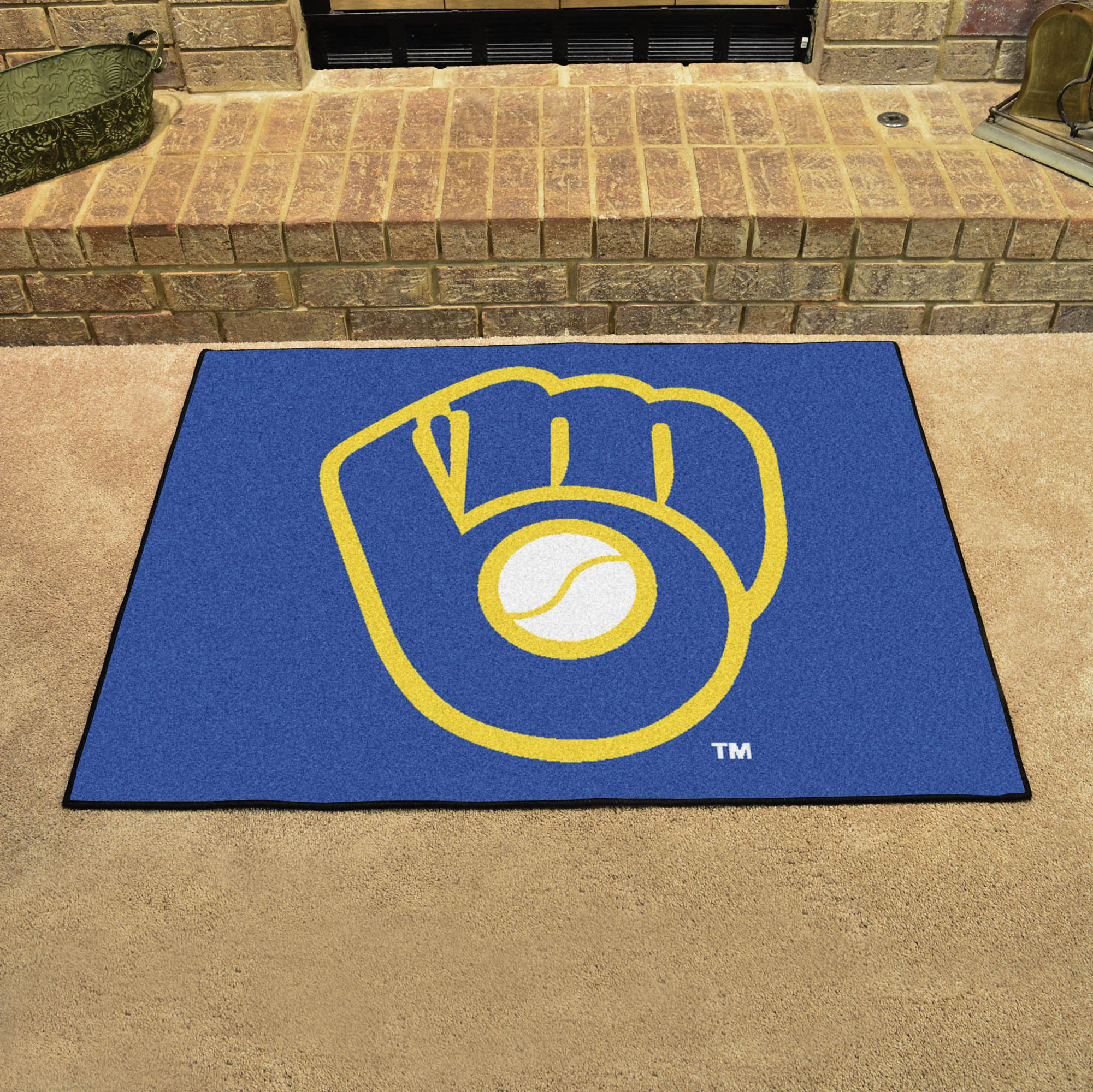 Milwaukee Brewers MB LOGO MB LOGO ALL STAR 34 x 45 Floor Mat