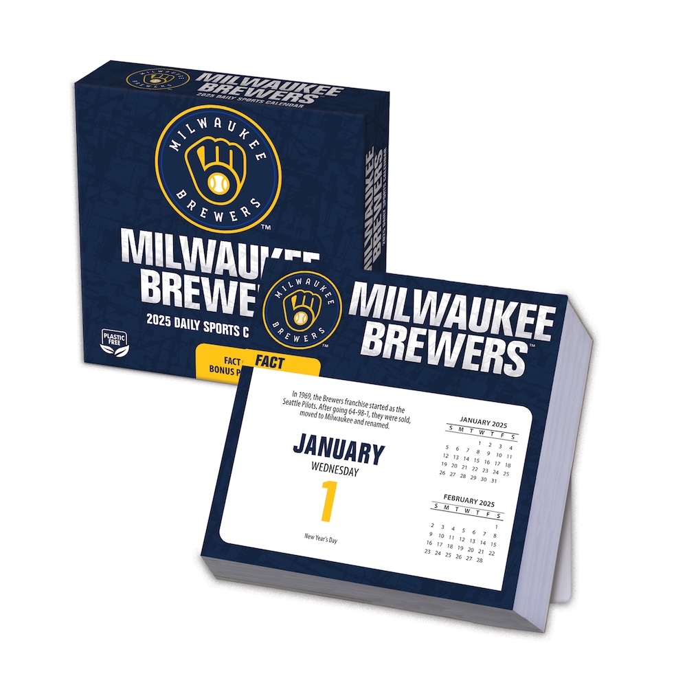 Milwaukee Brewers 2025 MLB Page-A-Day Box Calendar