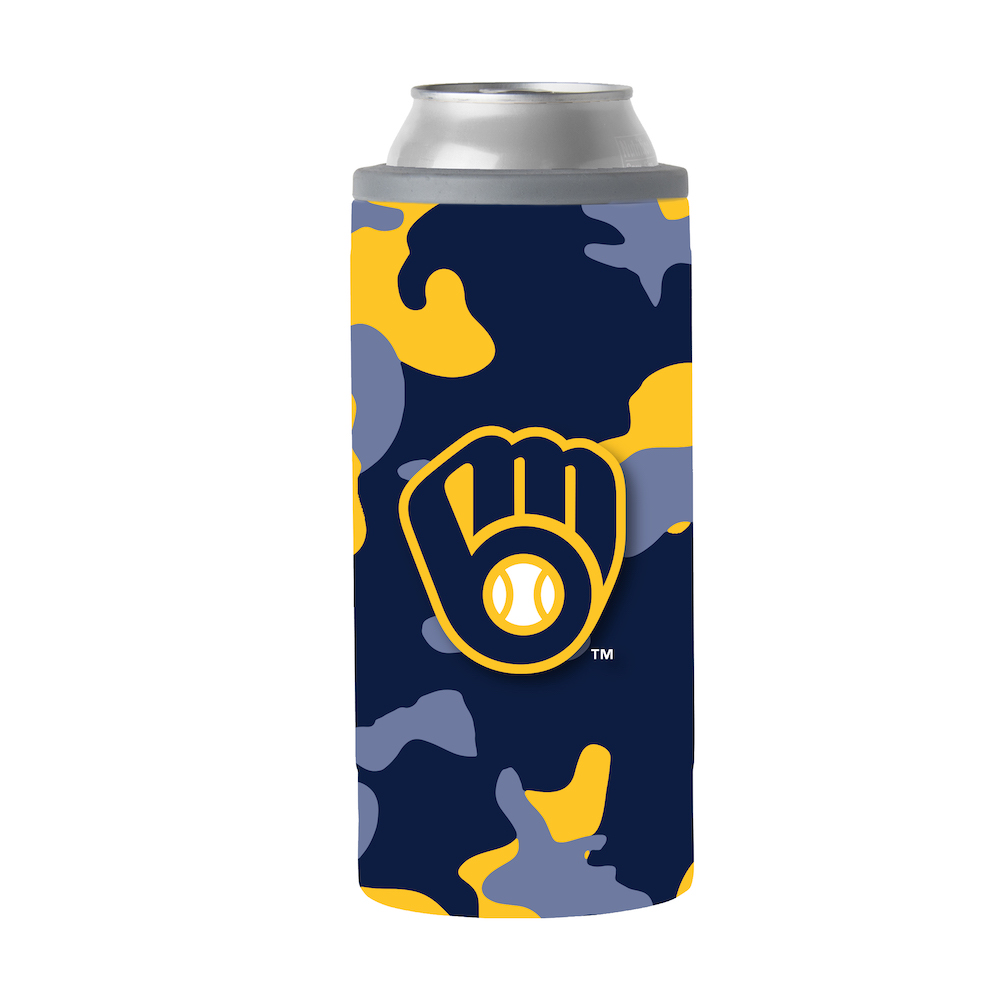 Milwaukee Brewers Camo Swagger 12 oz. Slim Can Coolie